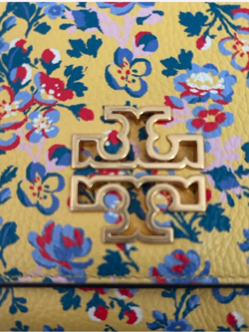 TORY BURCH Britten Crossbody Wallet Crossbody Printed, Liberty Floral - LIKE NEW - Picture 2 of 12